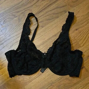 Smart & Sexy Black Lace Bra 36C